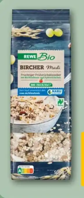 REWE Center Rewe Bio Bircher Müsli Angebot