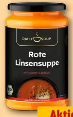 REWE Center Daily Soup Rote Linsen Suppe Angebot