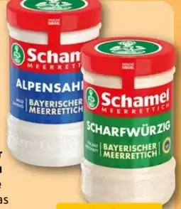REWE Center Schamel Bayerischer Meerrettich Alpensahne Angebot