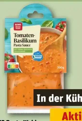 REWE Rewe Beste Wahl Pasta Sauce Tomaten-Basilikum Angebot