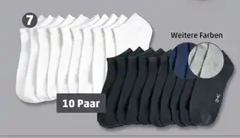 PENNY Unisex Sneakersocken 10er-Pack Angebot