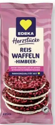 Scheck-in-Center Edeka Herzstücke Reiswaffeln Himbeer Angebot