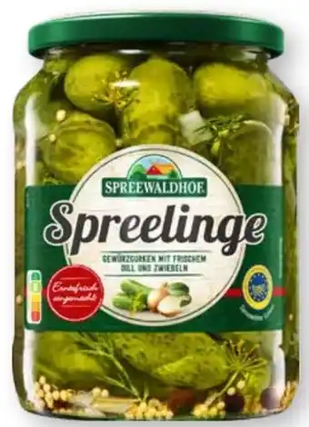 Scheck-in-Center Spreewaldhof Spreelinge Gewürzgurken Angebot