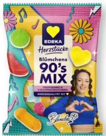 Scheck-in-Center Edeka Herzstücke Fruchtgummi Blümchens 90‘s Mix Angebot