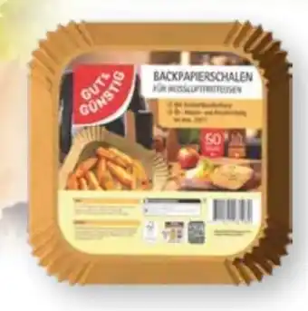 Scheck-in-Center Gut & Günstig Backpapierschalen Angebot