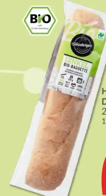 Budni Herzberger Bäckerei Bio Dinkelbaguette Angebot