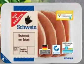 Edeka Gut & Günstig Schweine-Minutensteak Angebot
