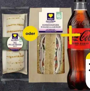Edeka Edeka Herzstücke Sandwich + Softdrink Angebot