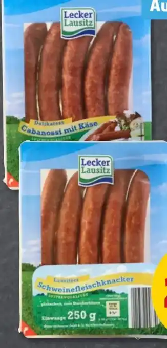 PENNY Lecker Lausitz Cabanossi mit Käse Angebot
