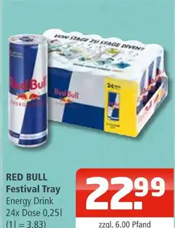 Getränke Oase Red bull festival tray energy drink Angebot