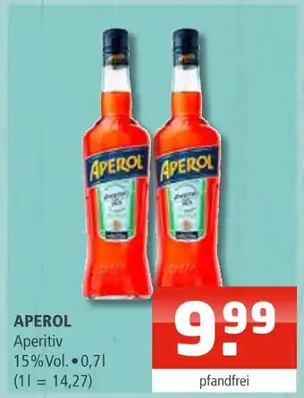 Getränke Oase Aperol aperol aperitiv Angebot