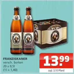 Getränke Oase Franziskaner versch. sorten Angebot