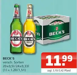 Getränke Oase Beck's versch. sorten Angebot