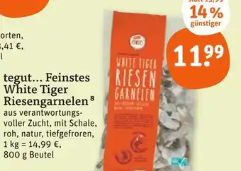 tegut Tegut... feinstes white tiger riesengarnelen Angebot