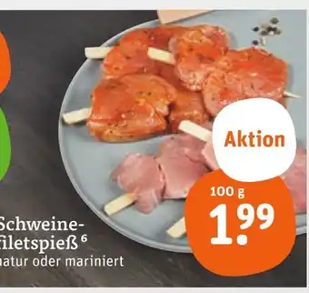 tegut Schweinefiletspieß Angebot
