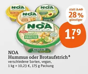 tegut Noa hummus Angebot
