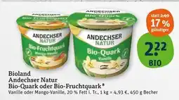 tegut Andechser natur bio-quark vanille Angebot