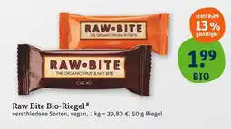 tegut Raw bite bio-riegel cashew Angebot