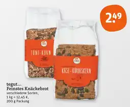 tegut Tegut... feinstes knäckebrot fünf-korn Angebot
