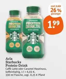 tegut Arla starbucks protein-drink caffè latte Angebot