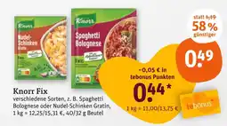 tegut Knorr nudel-schinken gratin Angebot