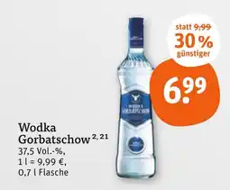 tegut Wodka gorbatschow Angebot