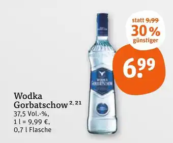 tegut Wodka gorbatschow Angebot