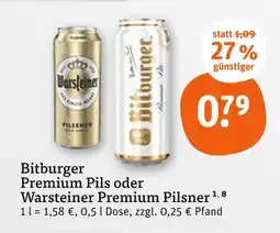 tegut Bitburger premium pils Angebot