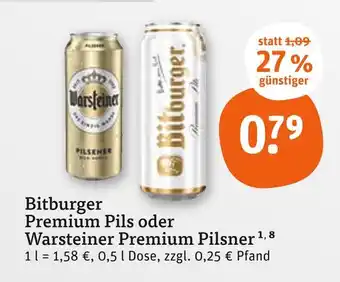tegut Bitburger premium pils Angebot