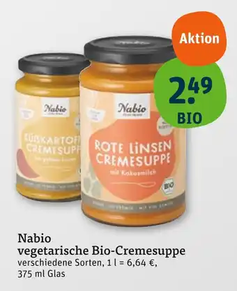 tegut Nabio rote linsen cremesuppe Angebot