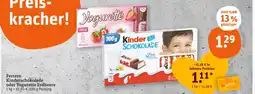 tegut Ferrero kinderschokolade Angebot