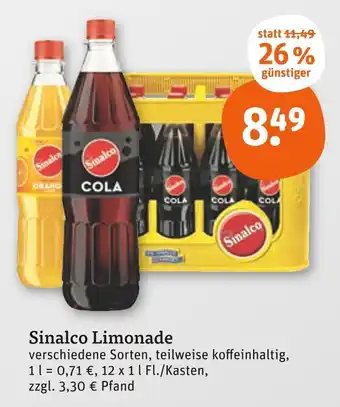 tegut Sinalco limonade cola Angebot