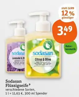tegut Sodasan citrus & olive flüssigseife Angebot