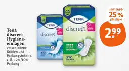 tegut Tena discreet hygiene-einlagen Angebot