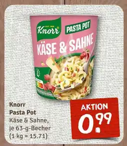 nahkauf Knorr pasta pot käse & sahne Angebot