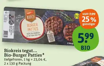 tegut Biokreis tegut… bio-burger patties Angebot