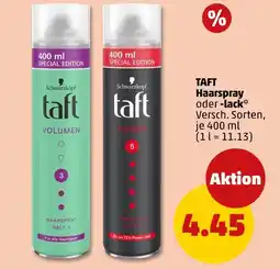 PENNY Schwarzkopf taft volumen haarspray oder -lack Angebot
