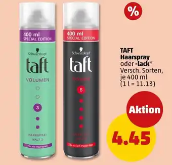PENNY Schwarzkopf taft volumen haarspray oder -lack Angebot