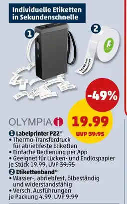 PENNY Olympia labelprinter p22 Angebot