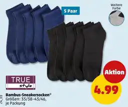 PENNY True style bambus-sneakersocken Angebot