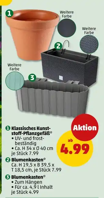 PENNY Klassisches kunststoff-pflanzgefäß Angebot