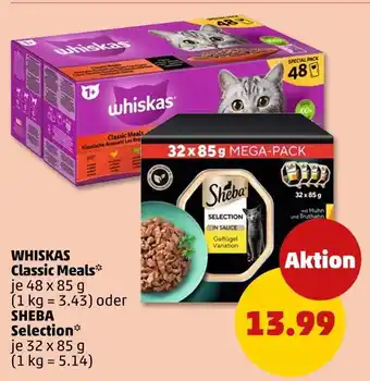 PENNY Whiskas oder sheba classic meals oder selection Angebot