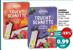 PENNY Granola fruchtschnitte Angebot