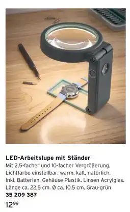 Tchibo Led-arbeitslupe mit ständer Angebot