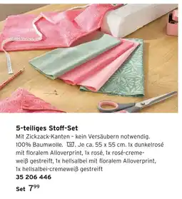 Tchibo 5-teiliges stoff-set Angebot