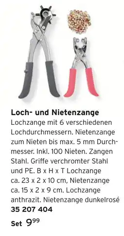 Tchibo Loch- und nietenzange Angebot