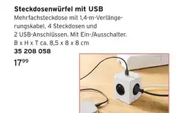 Tchibo Steckdosenwürfel mit usb Angebot