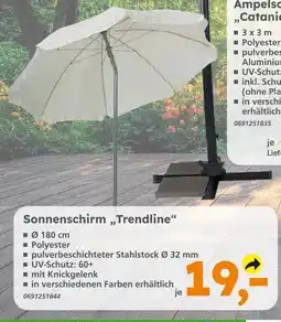 Globus Baumarkt Sonnenschirm trendline Angebot