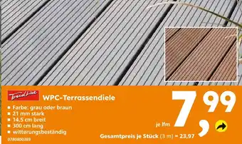 Globus Baumarkt Trendline wpc-terrassendiele Angebot