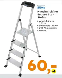 Globus Baumarkt Krause haushaltsleiter sepuro 1 x 4 stufen Angebot